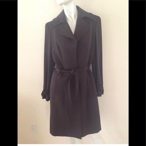 Adrienne Vittadini Brown belted trench/light coat